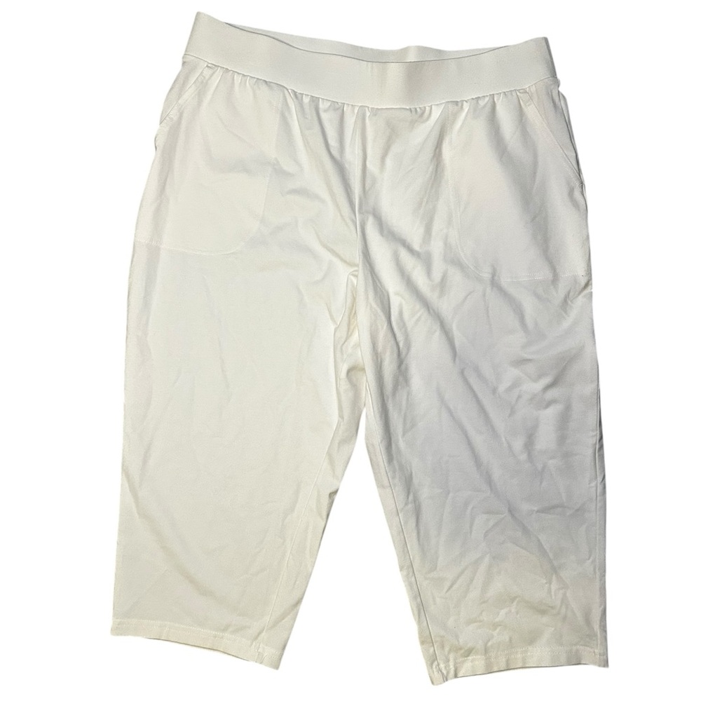Croft & Barrow White Capri Pants Large Petite